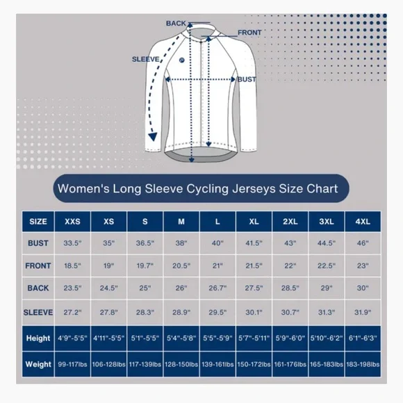 FRELSI SIZE MEDIUM TROPICAL FUSION WOMEN’S LONG SLEEVE CYCLING JERSEY - Picture 5 of 11